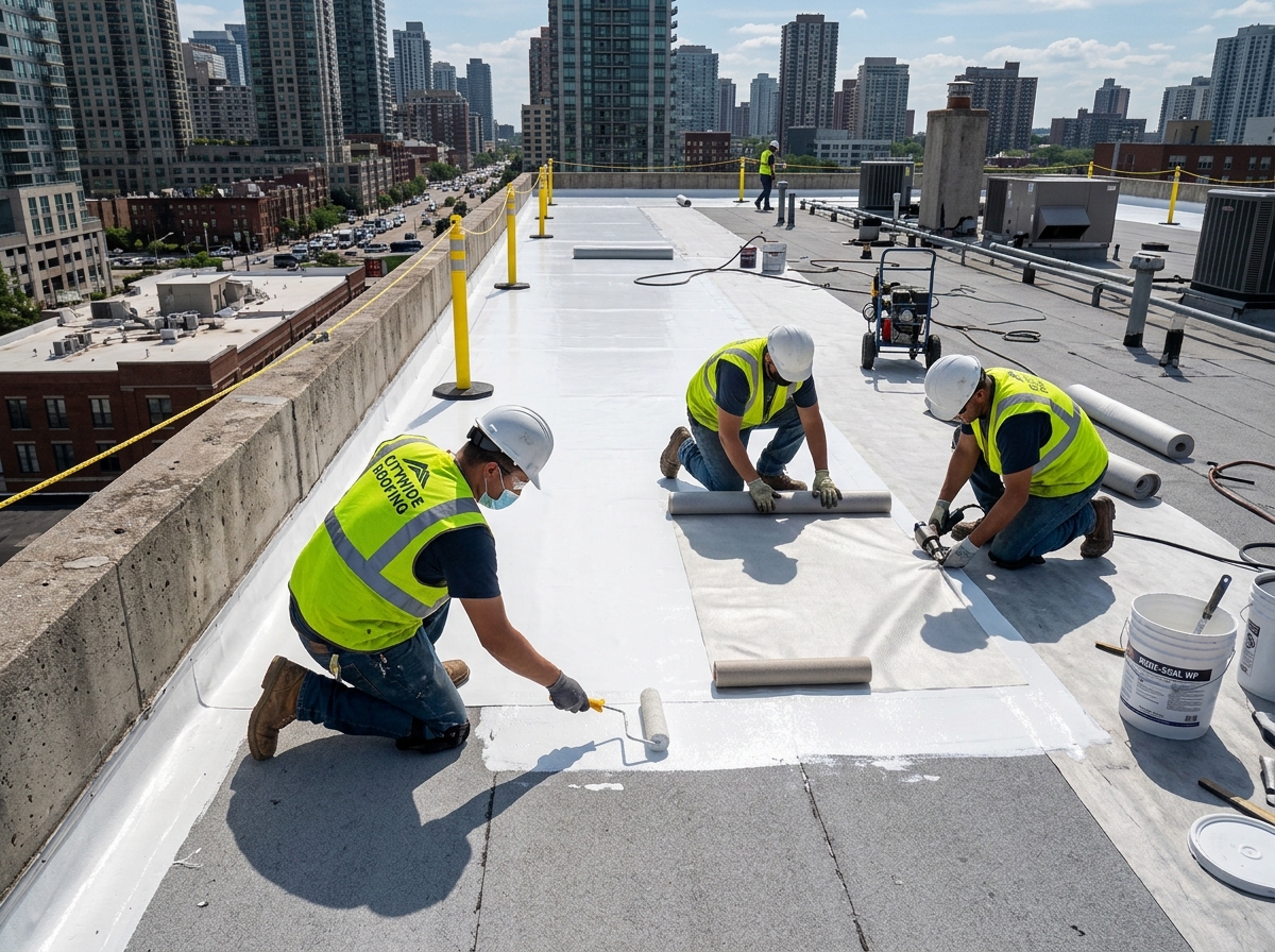 Roof waterproofing project